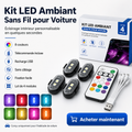 Mini Lampes LED Stroboscopiques Sans Fil avec Télécommande
