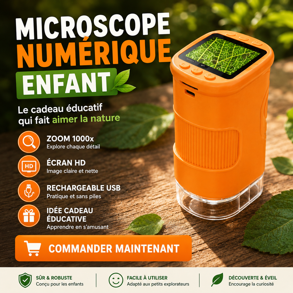 Microscope 4K pour Enfants