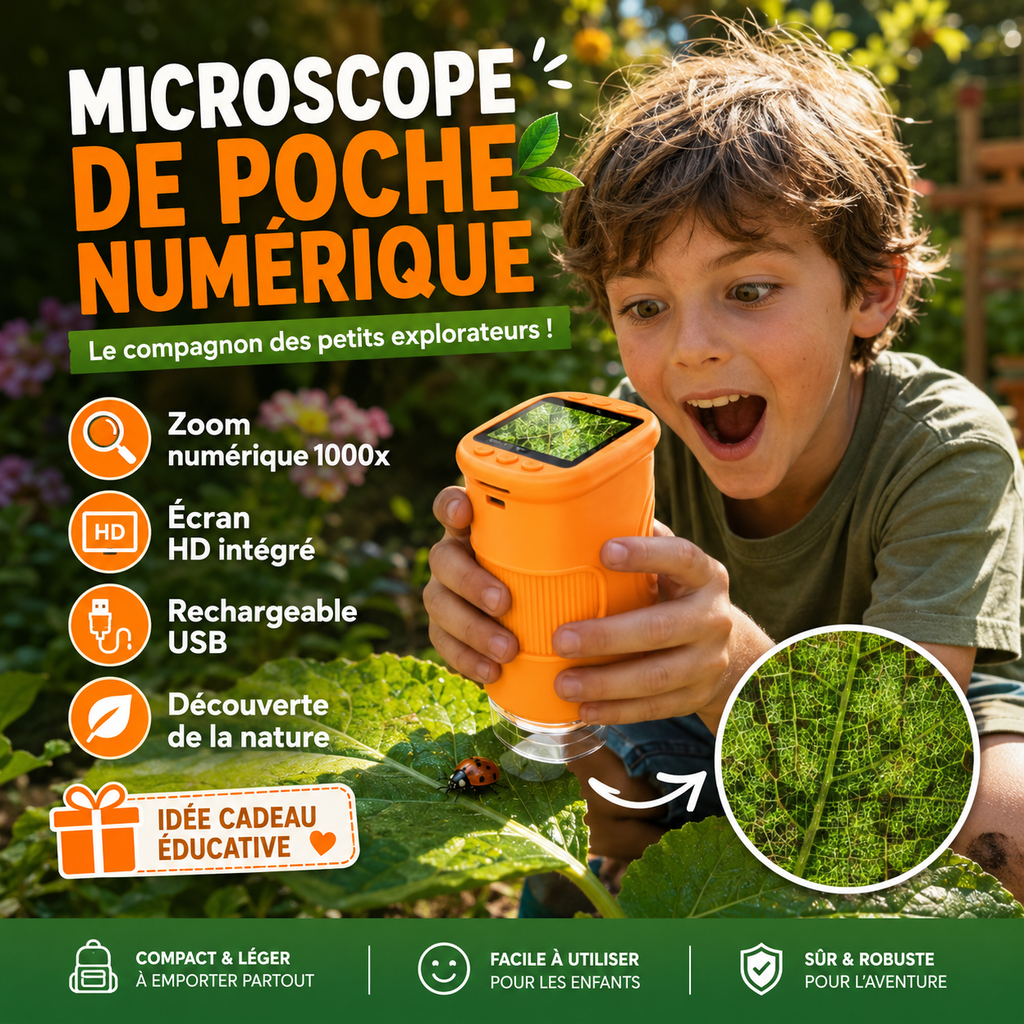 Microscope 4K pour Enfants