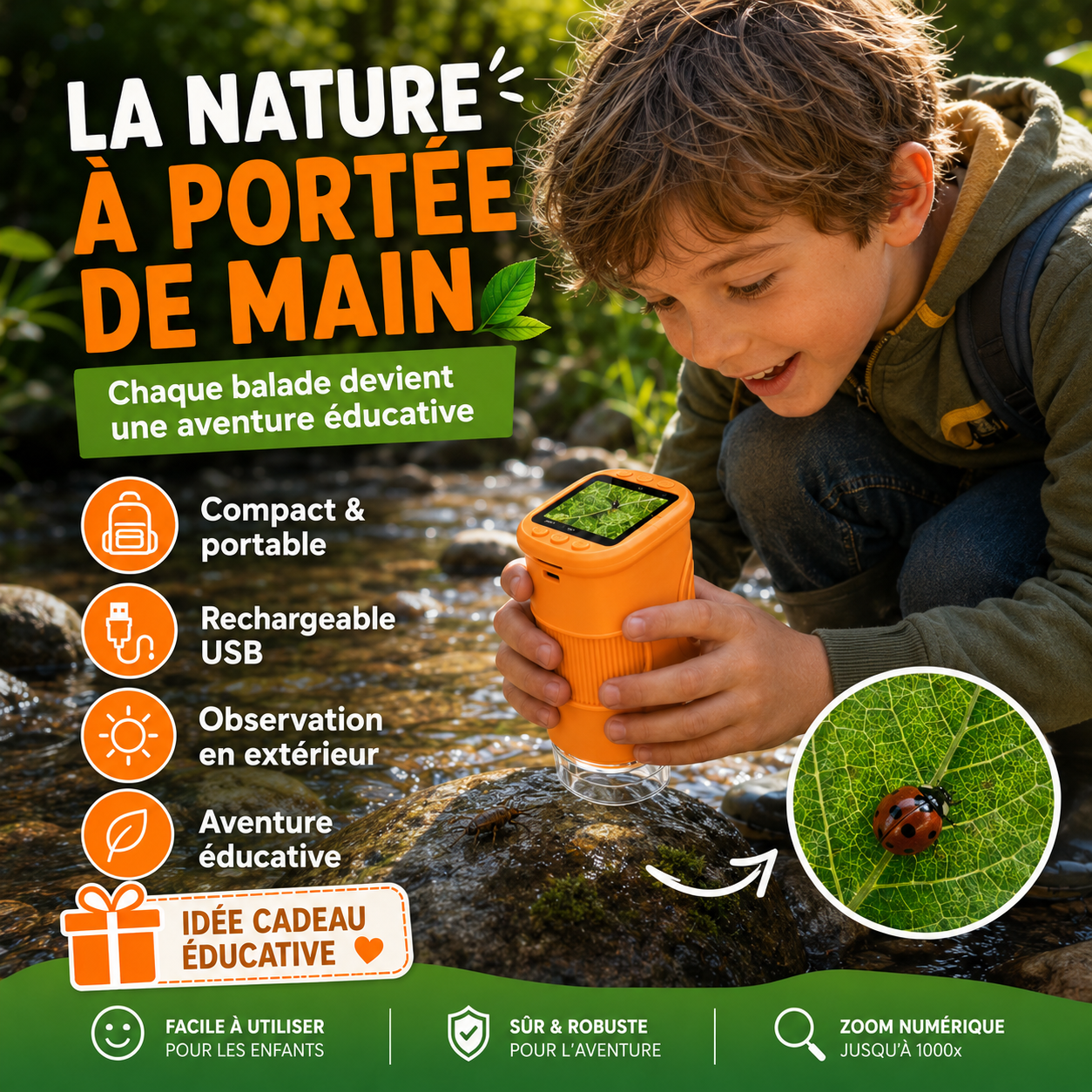 Microscope 4K pour Enfants